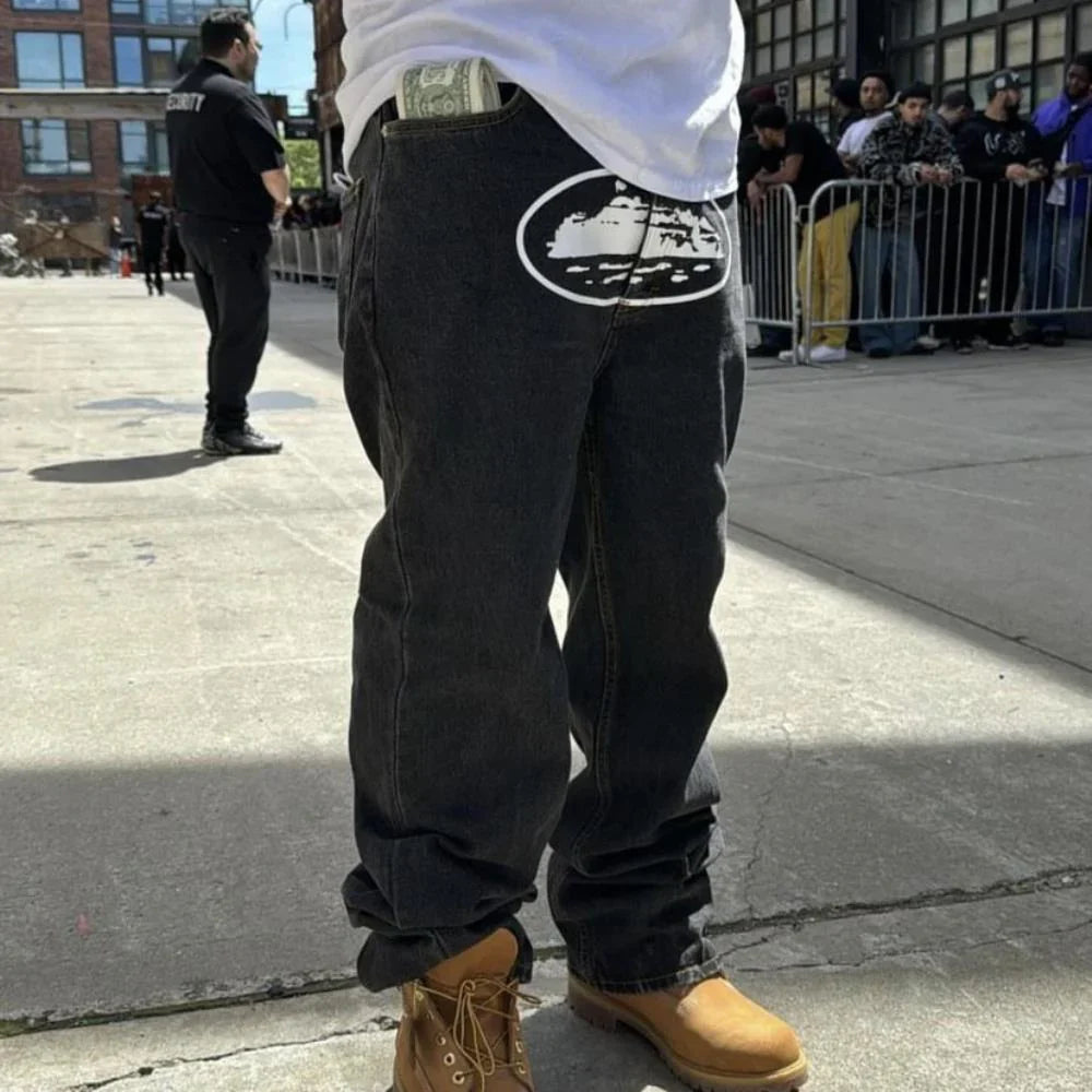 CORTEIZ Island Baggy Jeans - Black