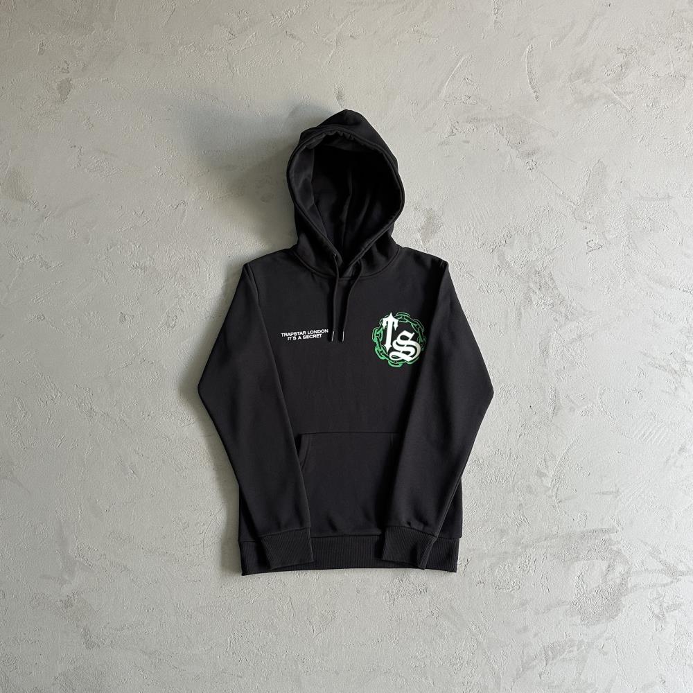 Trapstar Irongate Arch Chenille Hoodie - Black