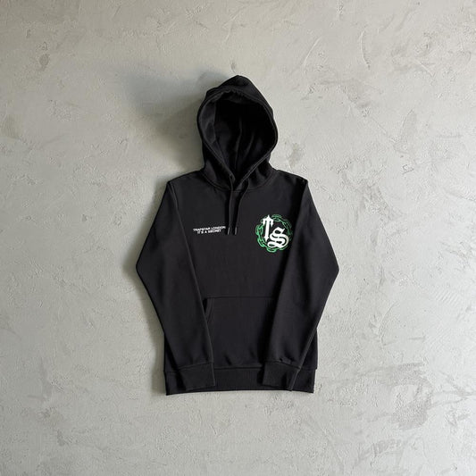 Trapstar Irongate Arch Chenille Hoodie - Black