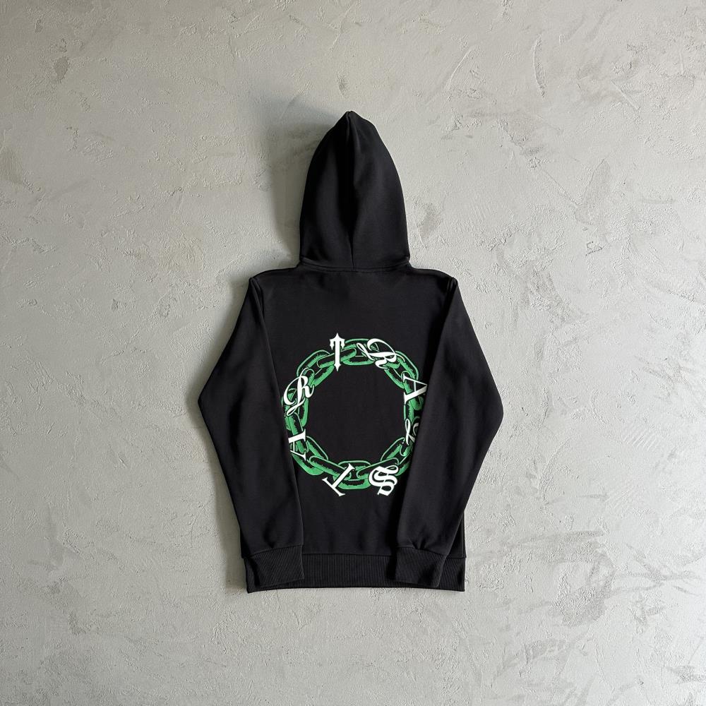 Trapstar Irongate Arch Chenille Hoodie - Black