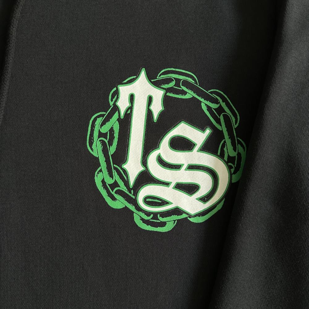 Trapstar Irongate Arch Chenille Hoodie - Black