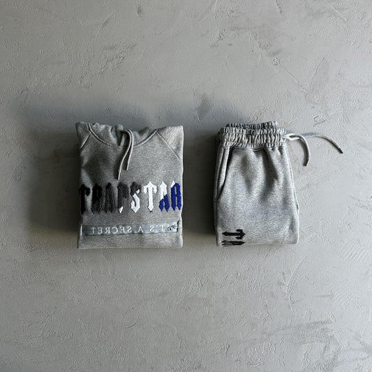 Trapstar Chenille Decoded 2.0 Tracksuit - Grey/Blue