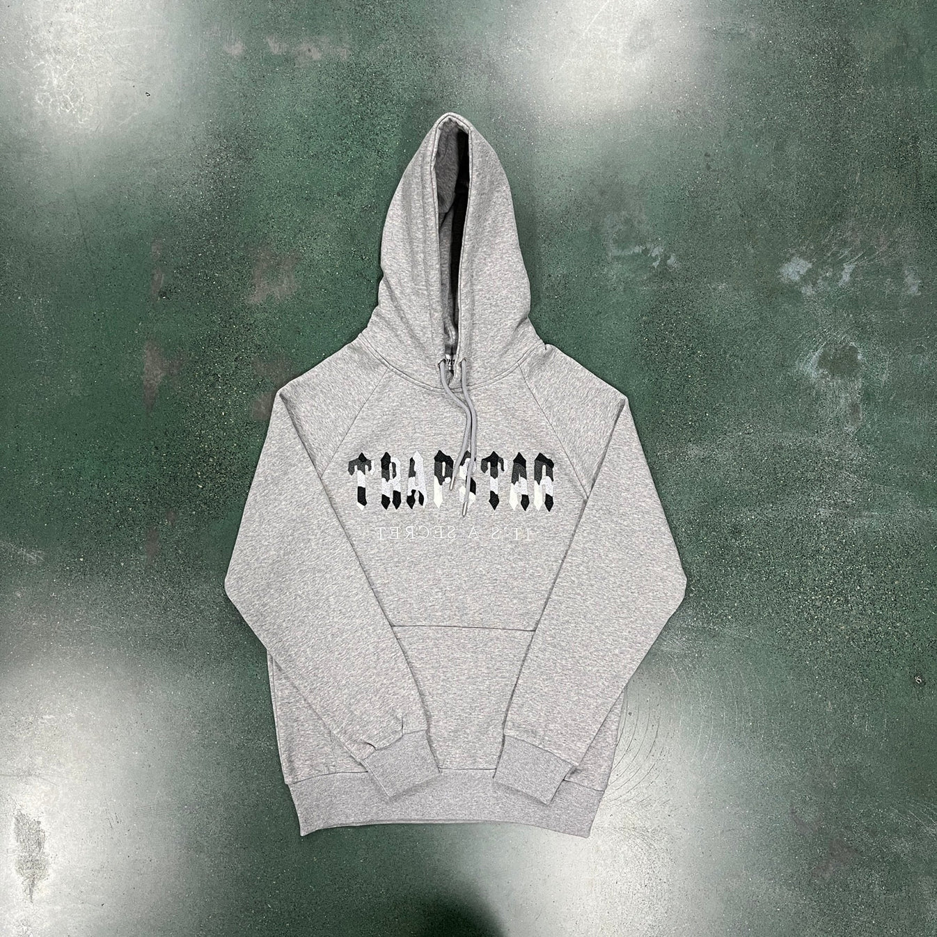 Trapstar Chenille Decoded Camo Logo Tracksuit - Grey/Black