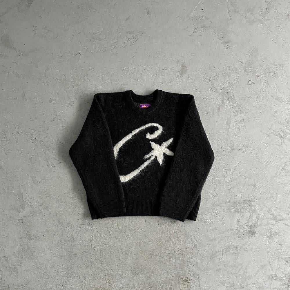 CORTEIZ C-Star More Hair Knit Sweater - Black