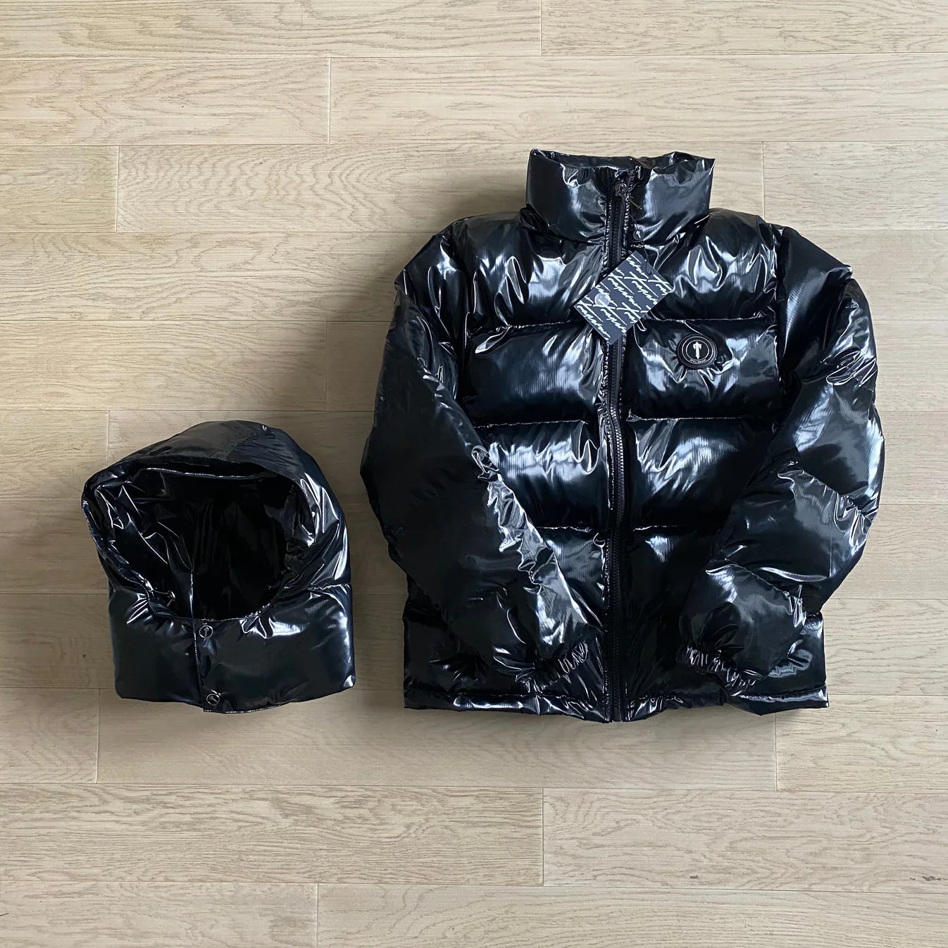 Trapstar Irongate Arch Puffer Jacket - Glossy Black