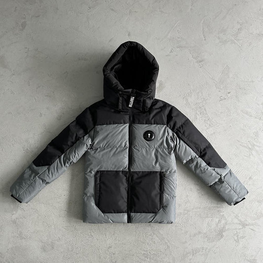 Trapstar Decoded Puffer Jacket - Grey/Black