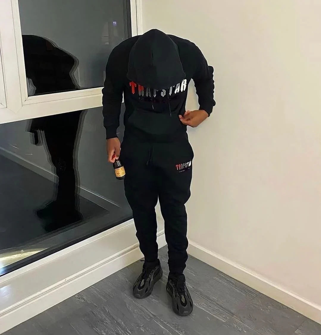 Trapstar Chenille Decoded Tracksuit - Grey/Black