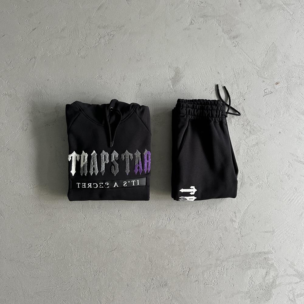 Trapstar Chenille Decoded 2.0 Tracksuit - Black/Purple