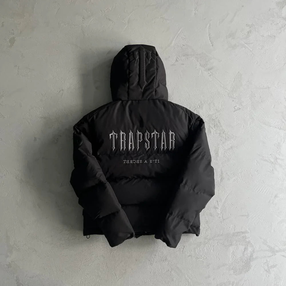 Trapstar Decoded 2025 Hooded Puffer - Blackout Edition