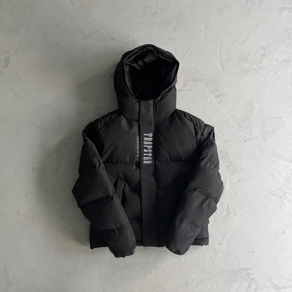 Trapstar Decoded 2025 Hooded Puffer - Blackout Edition