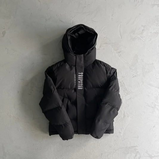 Trapstar Decoded 2025 Hooded Puffer - Blackout Edition