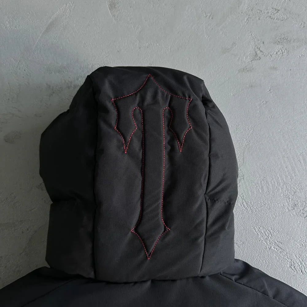 Trapstar Decoded 2.0 Hooded Puffer - Black/Red
