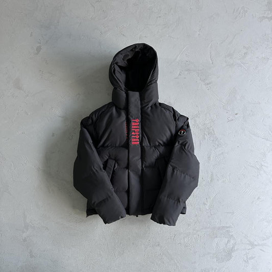 Trapstar Decoded 2.0 Hooded Puffer - Black/Red