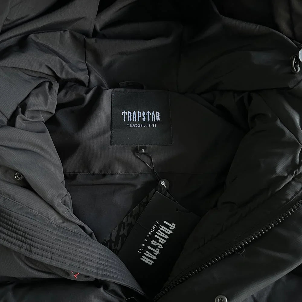 Trapstar Decoded 2.0 Hooded Puffer - Black/Red