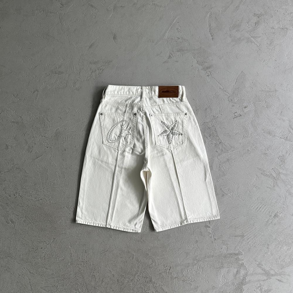 CORTEIZ Denim Shorts - White