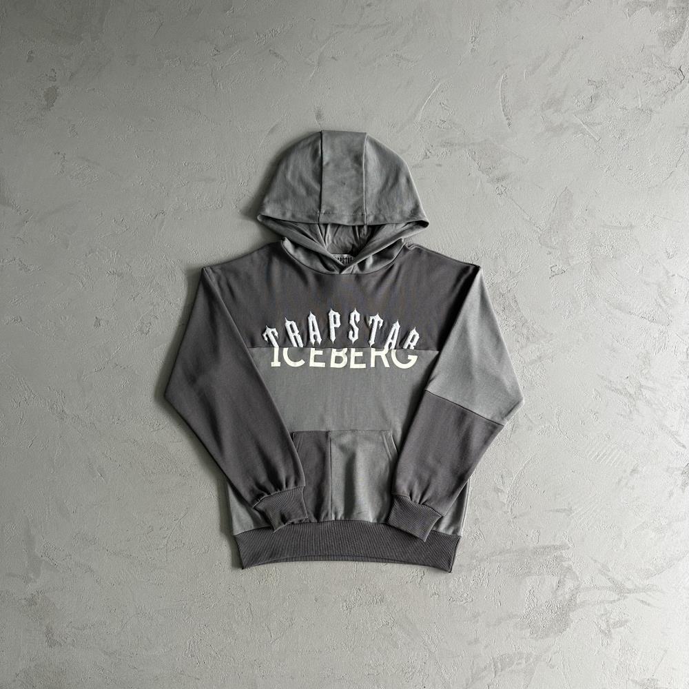 Trapstar x Iceberg Deconstructed Hoodie - Grey
