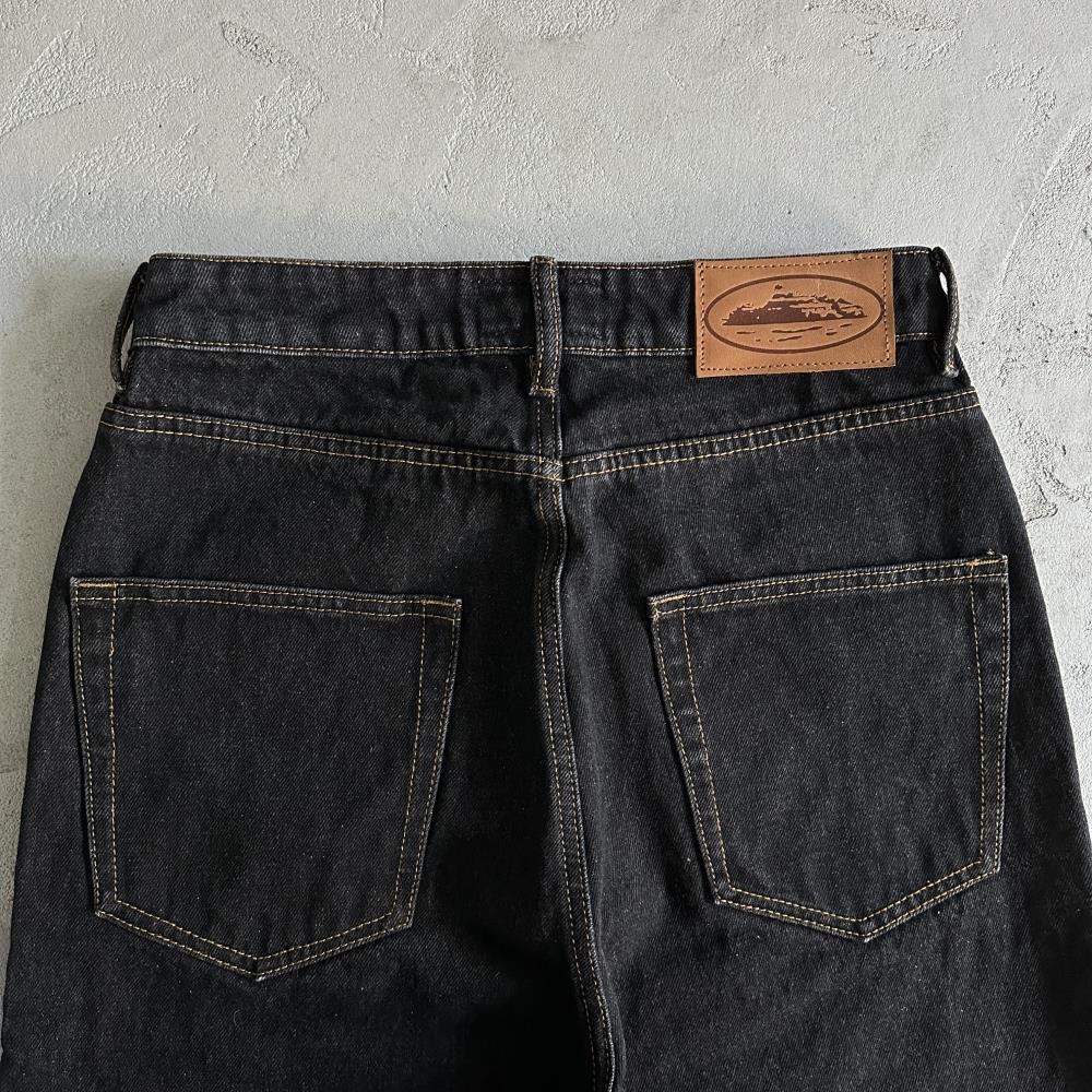 CORTEIZ Island Baggy Jeans - Black