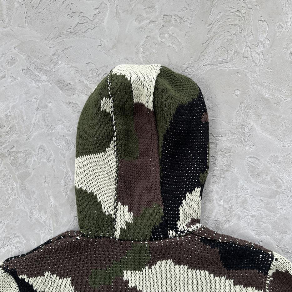 CORTEIZ Alcatraz Heavy Knit Zip Hoodie - Camo