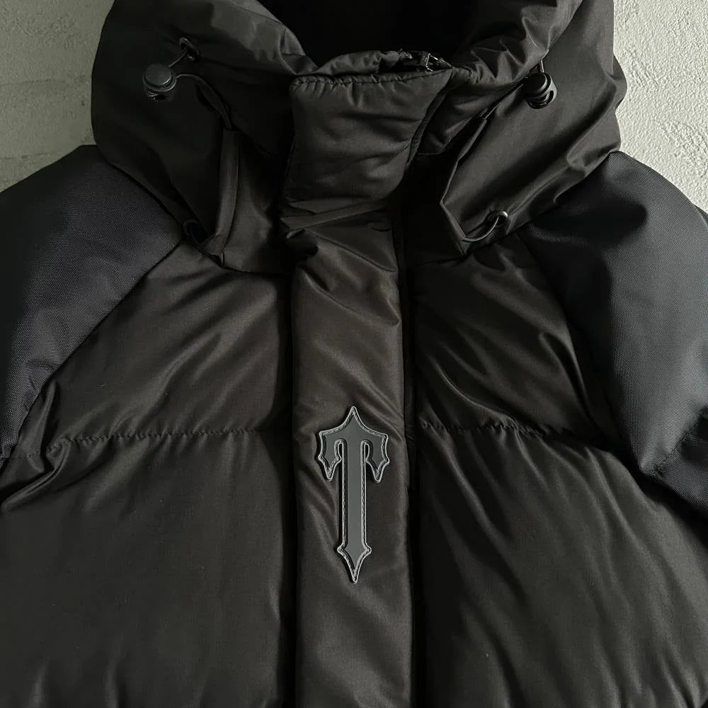 Trapstar Irongate Arch Puffer Jacket - Black/Black