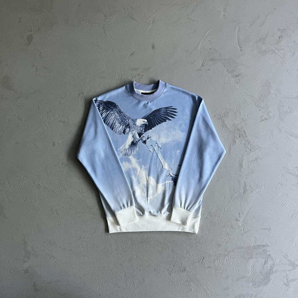 Trapstar Eagle Crewneck - Sky Blue