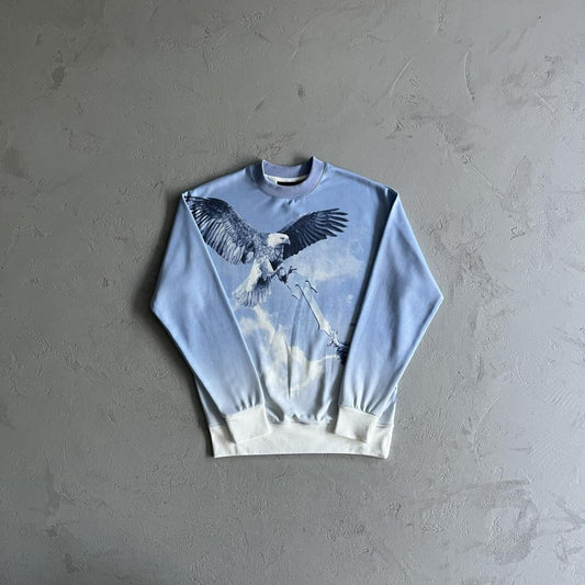 Trapstar Eagle Crewneck - Sky Blue