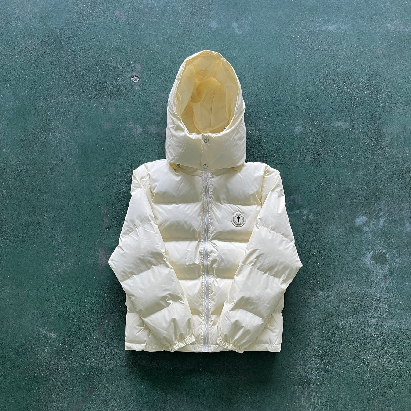 Trapstar Detachable Hooded Puffer Jacket - Cream