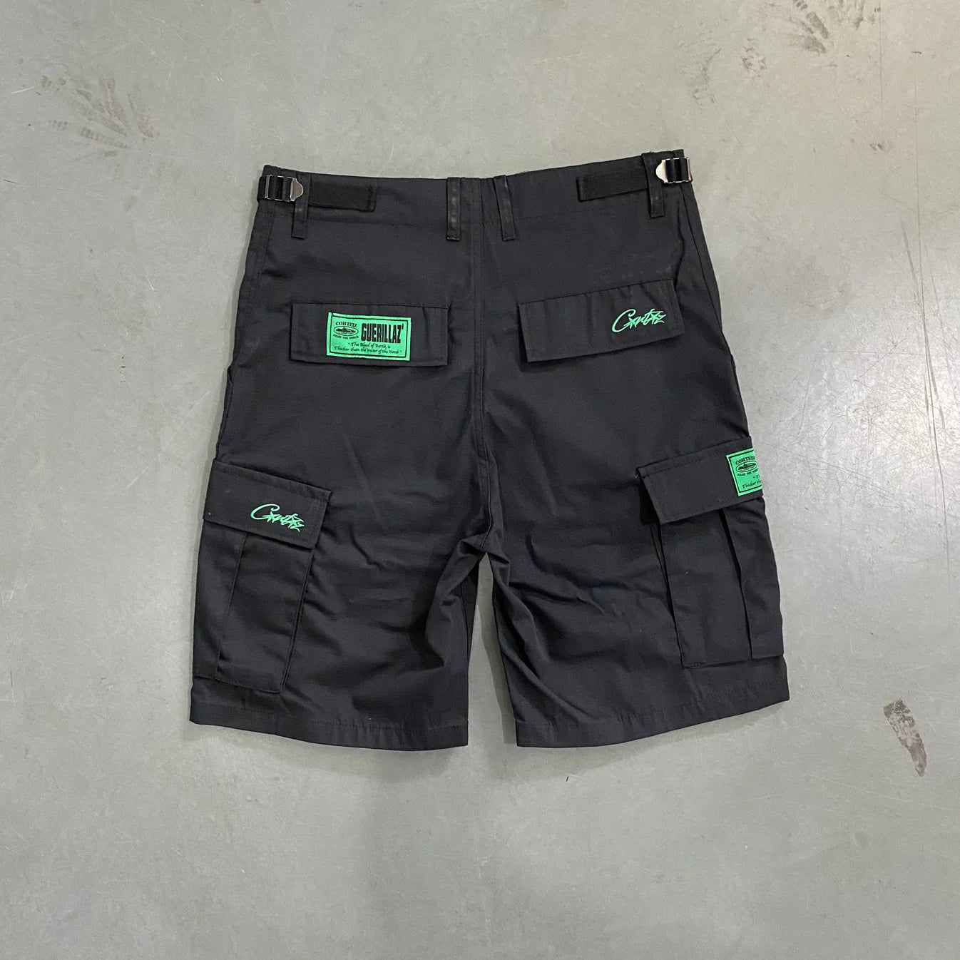 CORTEIZ Mula Guerrillaz Shorts - Black/Green
