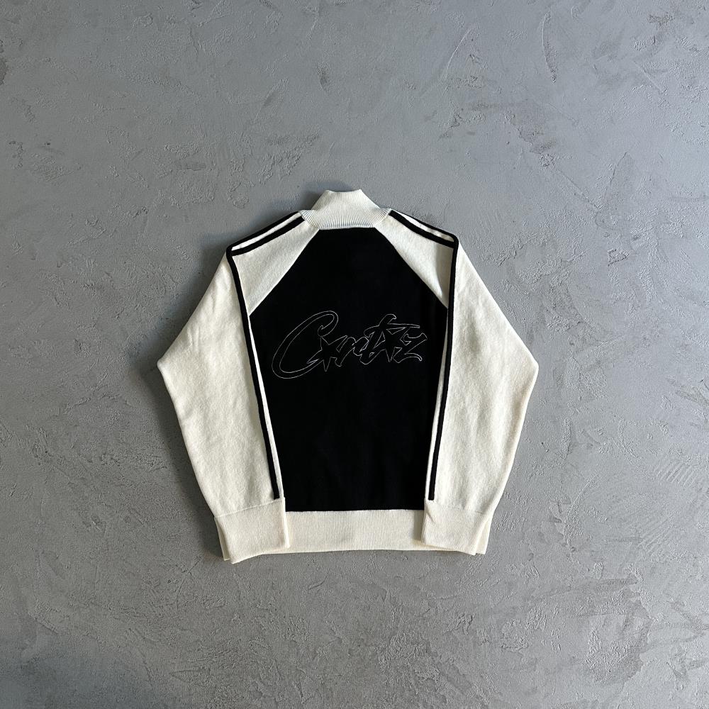 CORTEIZ Knit Zip Fleece - White/Black