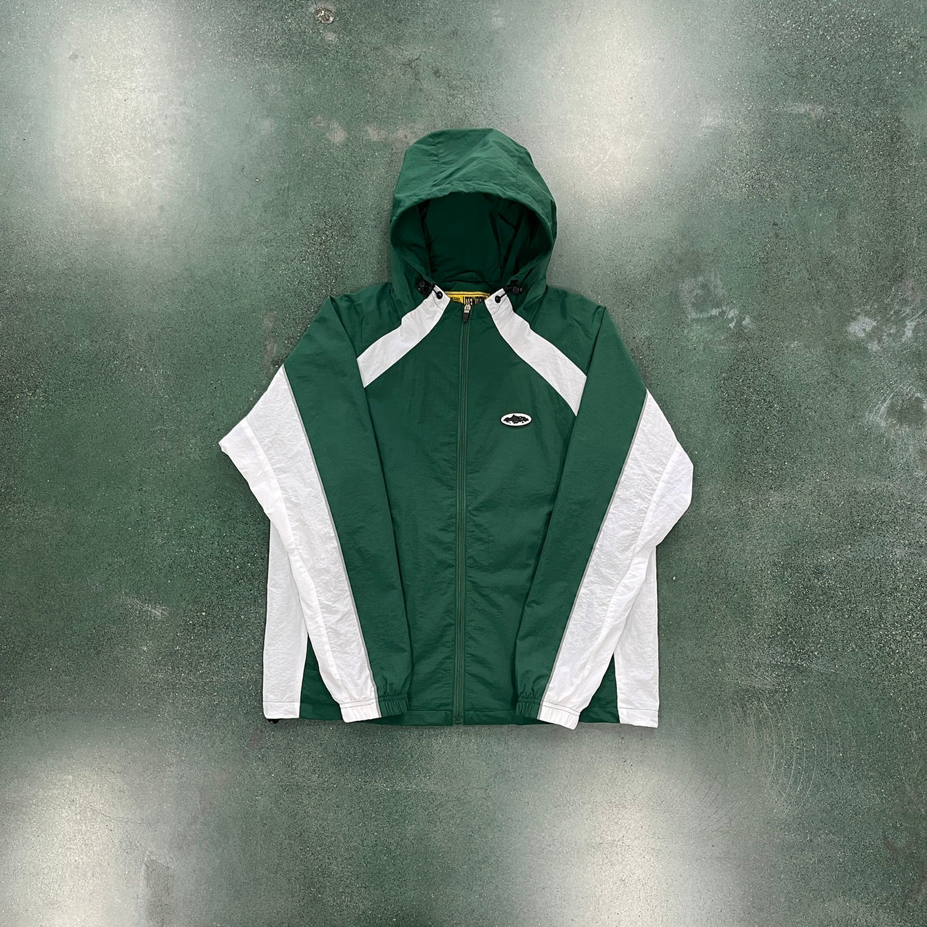 CORTEIZ Alcatraz Windbreaker - Green/White