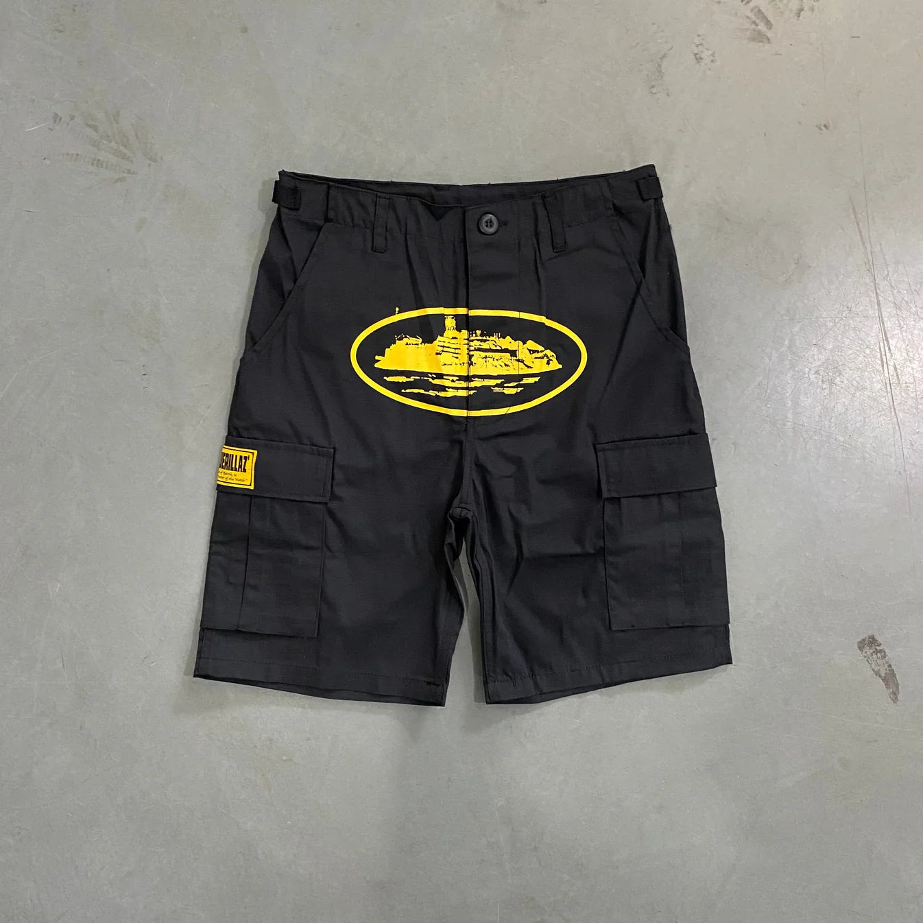 CORTEIZ Mula Guerillaz Shorts - Black/Yellow