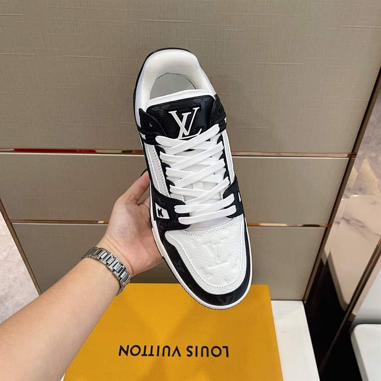 LV Trainer Sneakers - White/Black