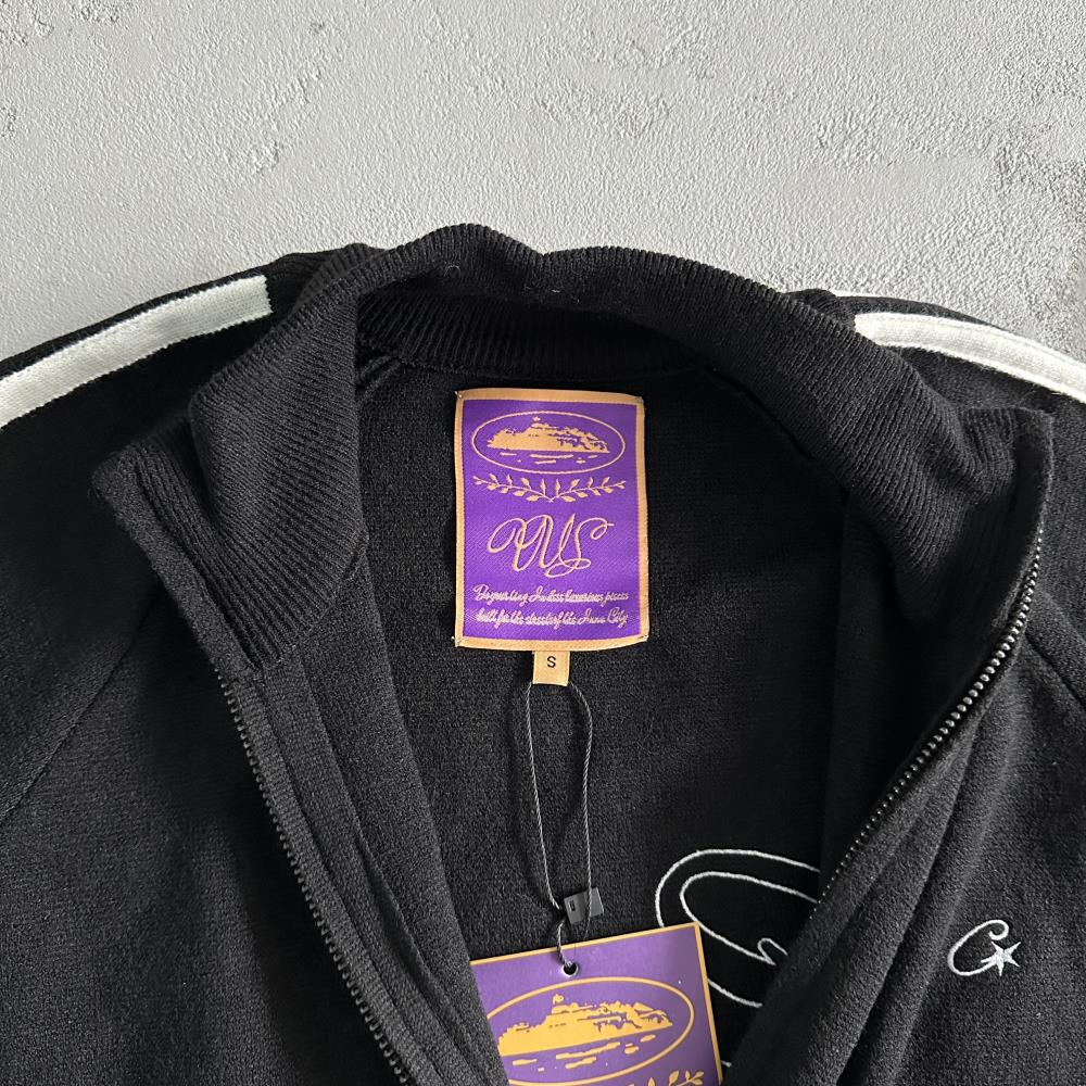 CORTEIZ Knit Zip-Up Fleece - Black