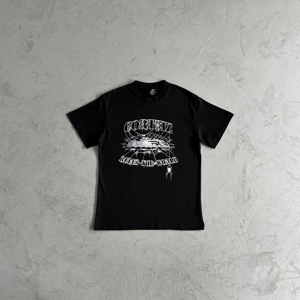 CORTEIZ Spider Webb T-Shirt - Black