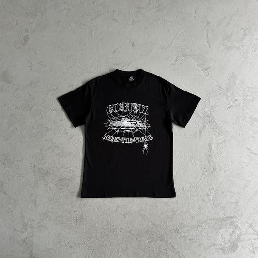 CORTEIZ Spider Webb T-Shirt - Black