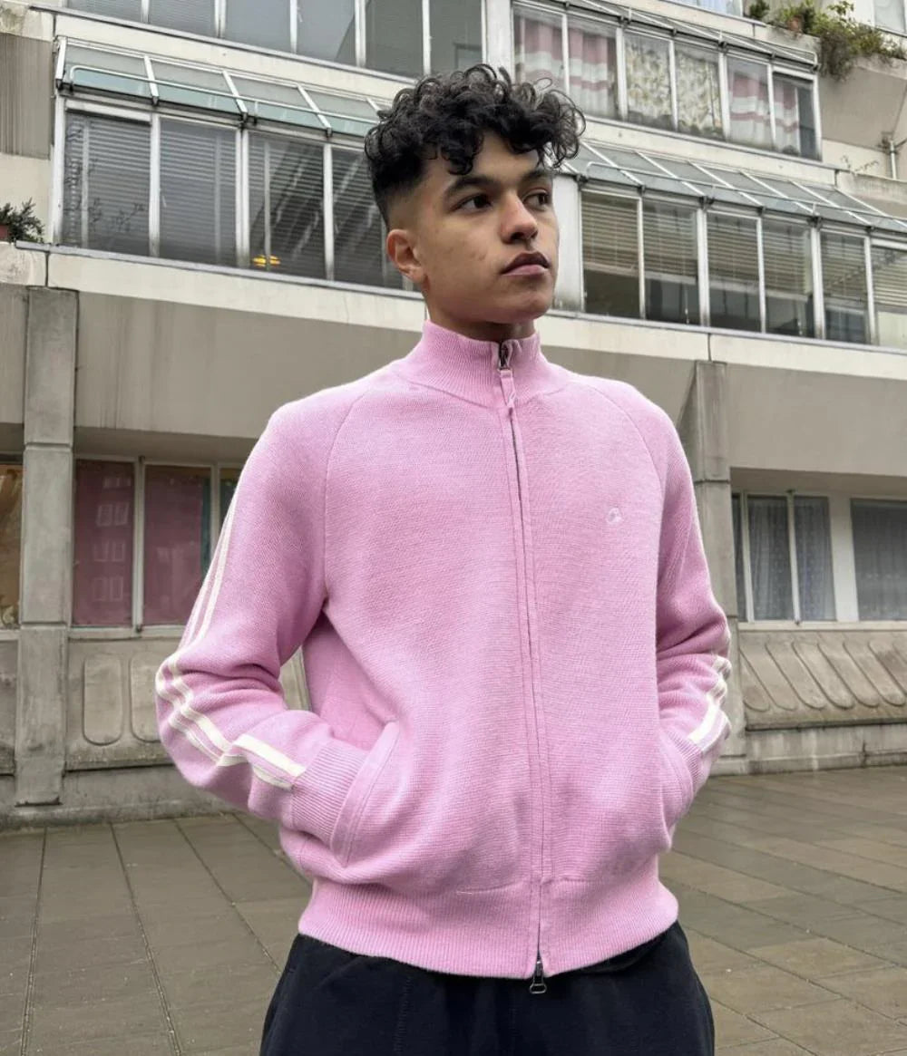 CORTEIZ Knit Zip-Up Fleece - Pink