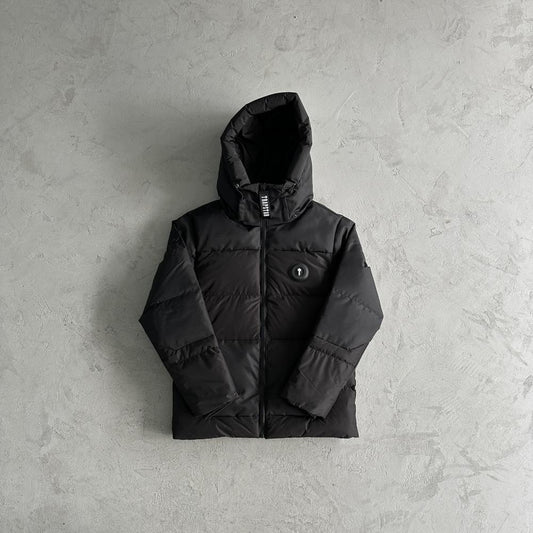 Trapstar Decoded Puffer Jacket - Black/Black