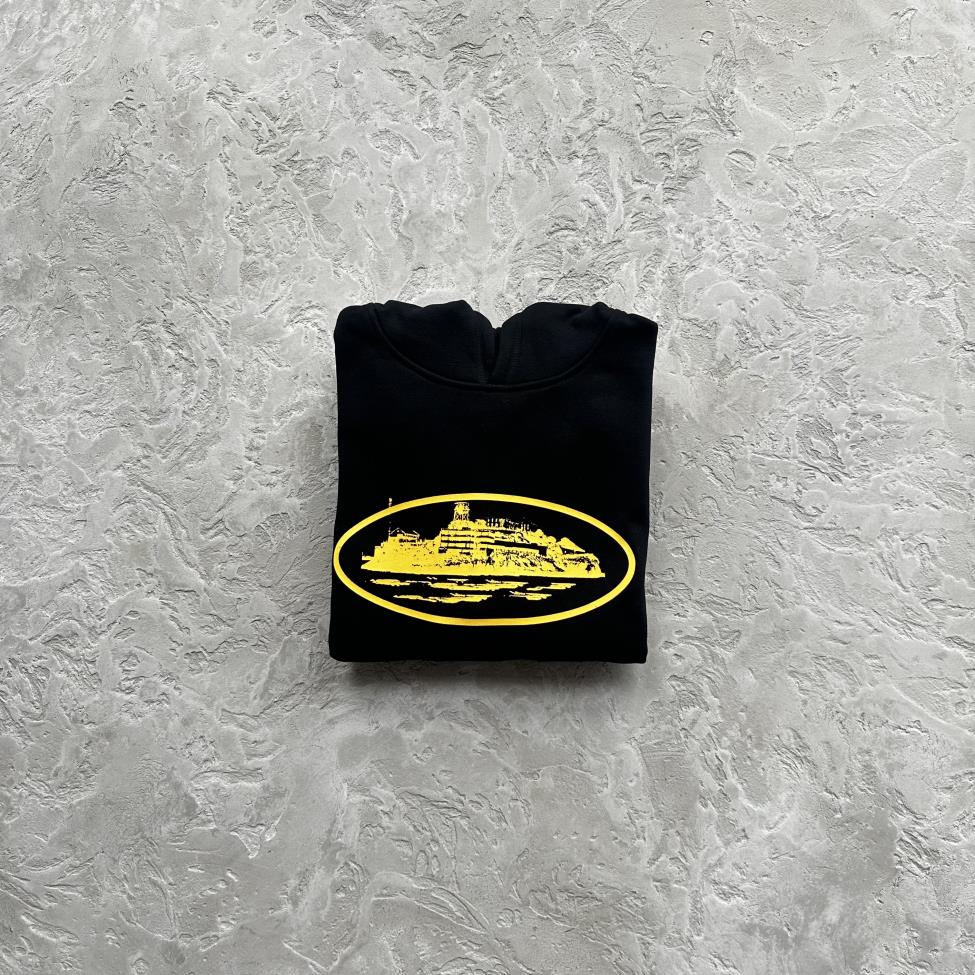 CORTEIZ Alcatraz Hoodie - Black/Yellow