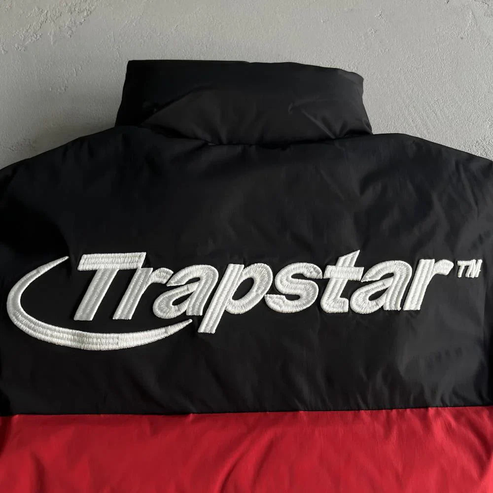 Trapstar Hyperdrive Puffer Jacket - Black/Red/White