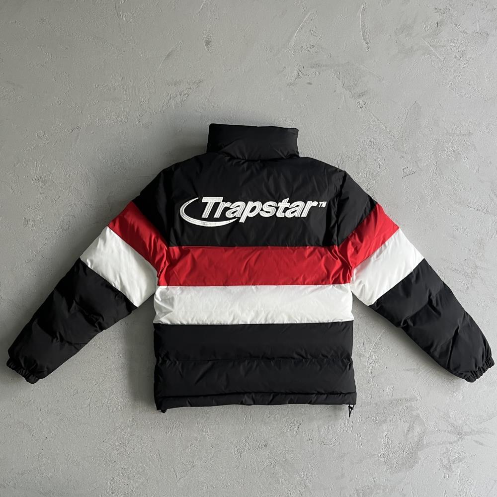 Trapstar Hyperdrive Puffer Jacket - Black/Red/White