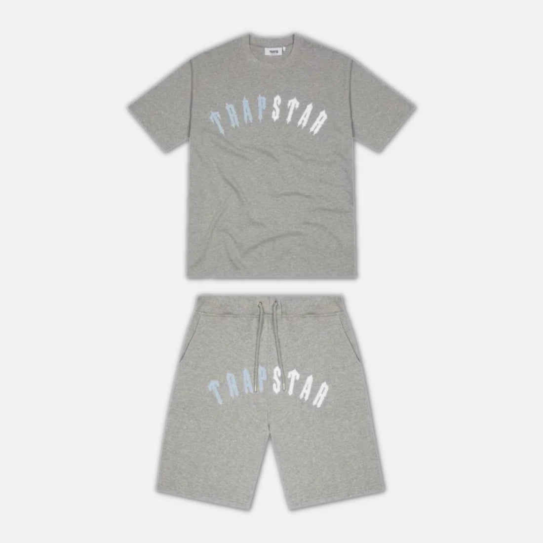 Trapstar Arch Chenille Short Set - Grey/Black
