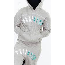 Trapstar Irongate Chenille Arch Tracksuit - Grey/Blue