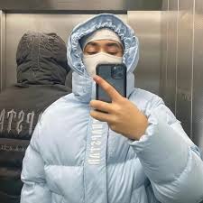 Trapstar Decoded 2.0 Puffer Jacket - Light Blue