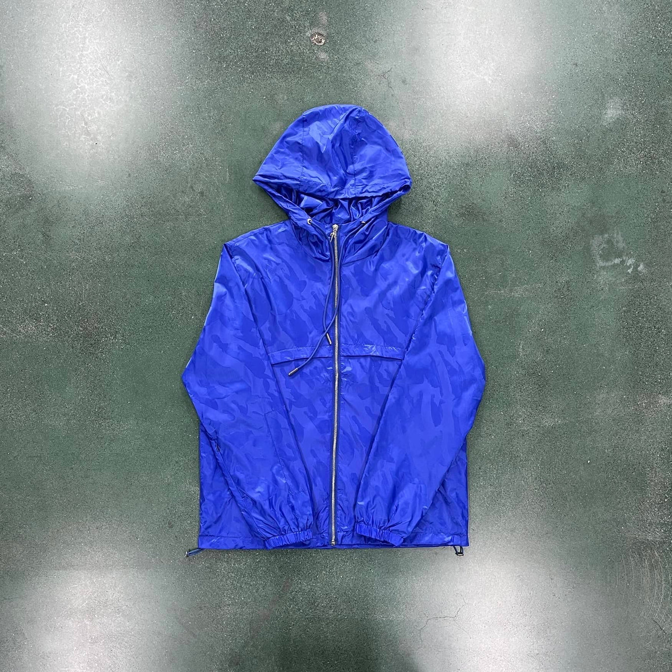 Trapstar Irongate T Jacquard Windbreaker - Black/Blue
