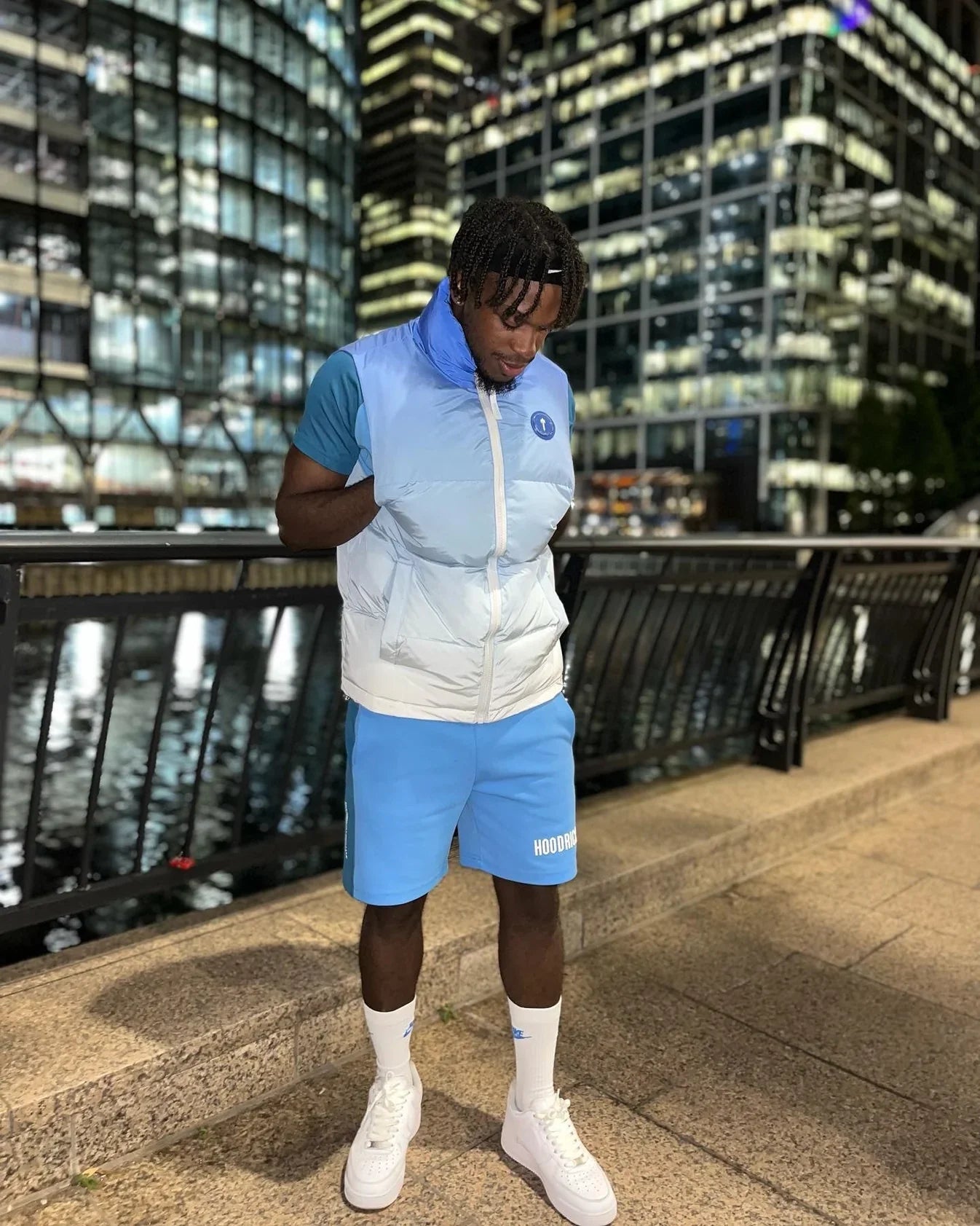 Trapstar Irongate Badge Gilet - Ice Blue
