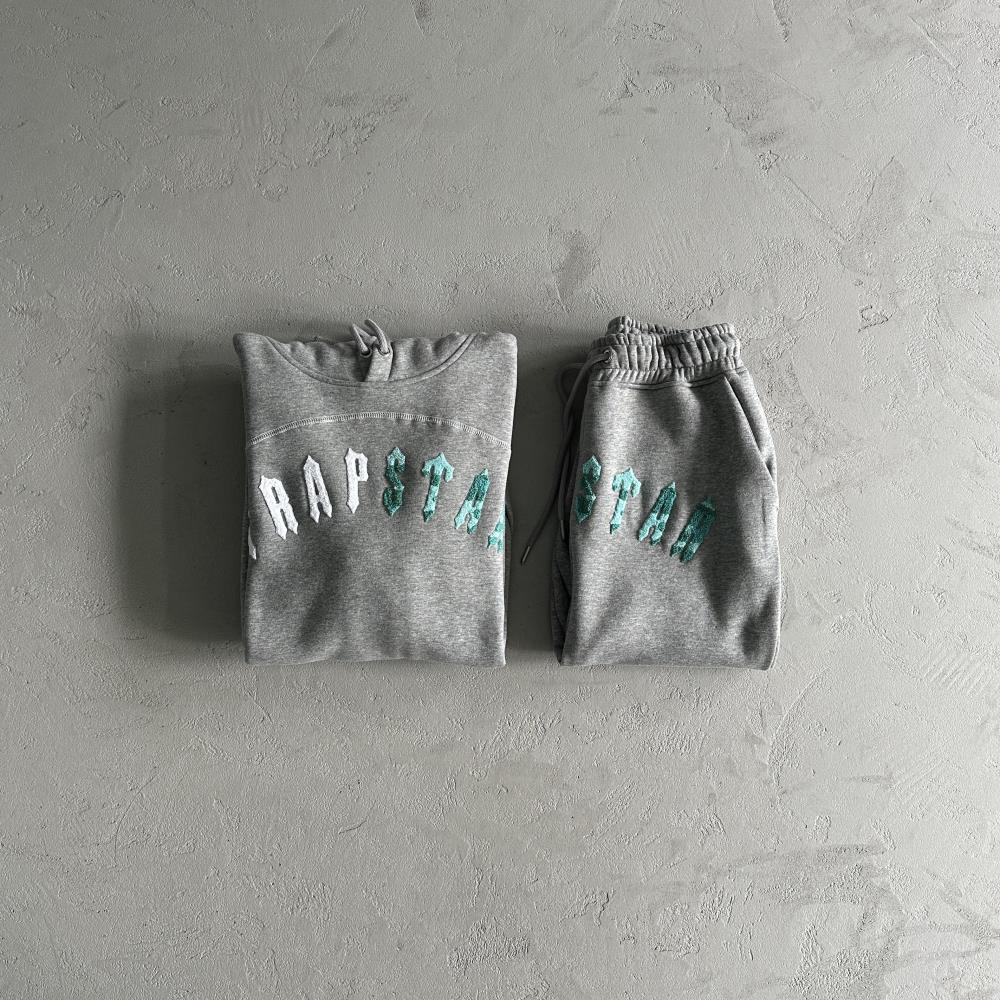 Trapstar Irongate Chenille Arch Tracksuit - Grey/Blue