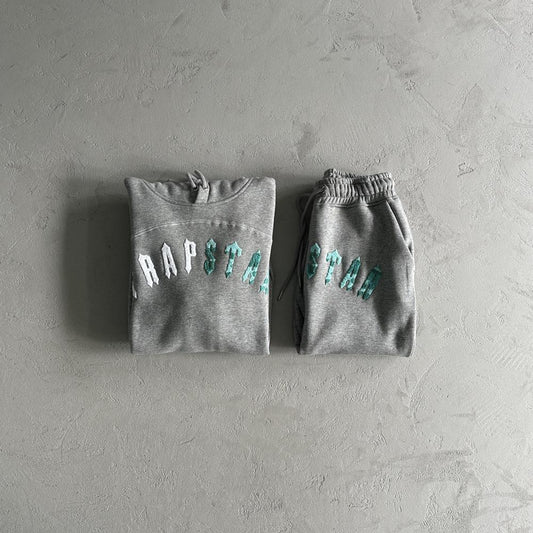 Trapstar Irongate Chenille Arch Tracksuit - Grey/Blue