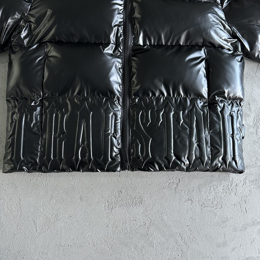 Trapstar Irongate Embossed Puffer Jacket - Black/White