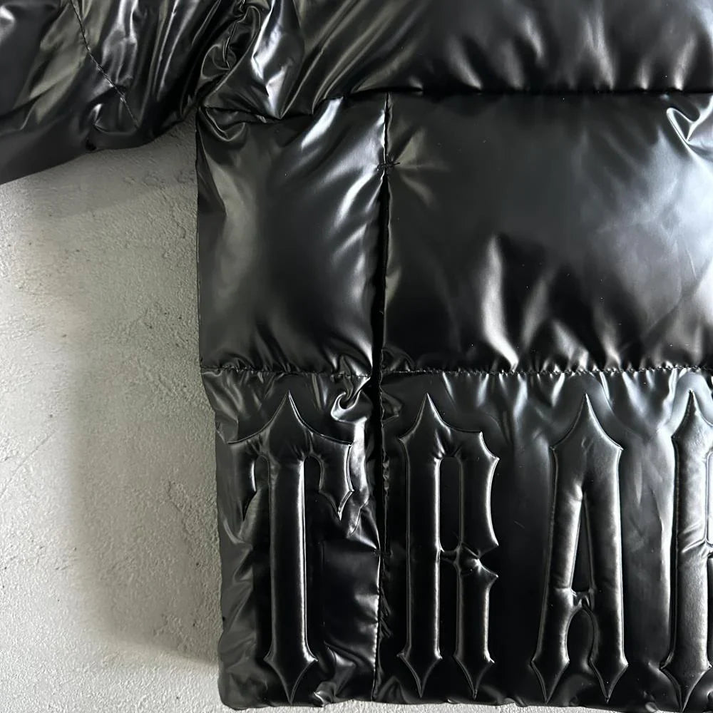 Trapstar Irongate Embossed Puffer Jacket - Black/White