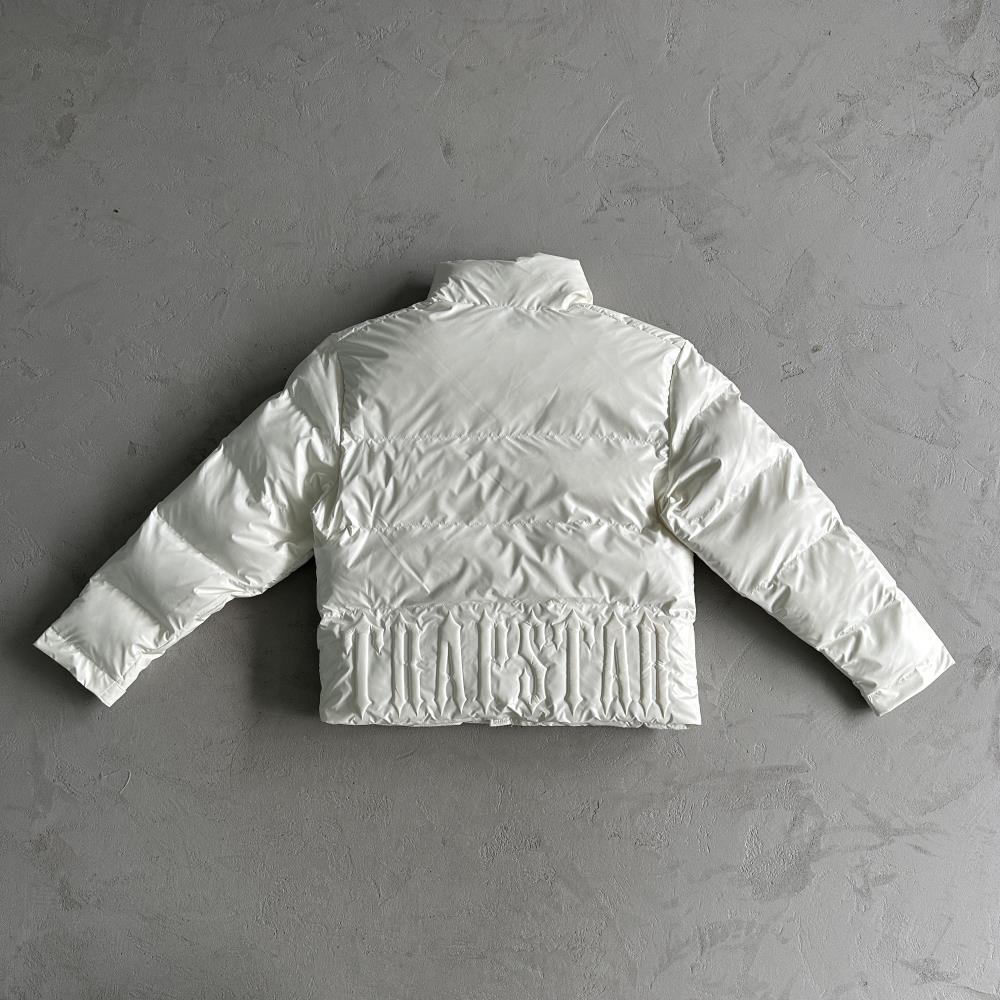 Trapstar Irongate Embossed Puffer Jacket - Black/White