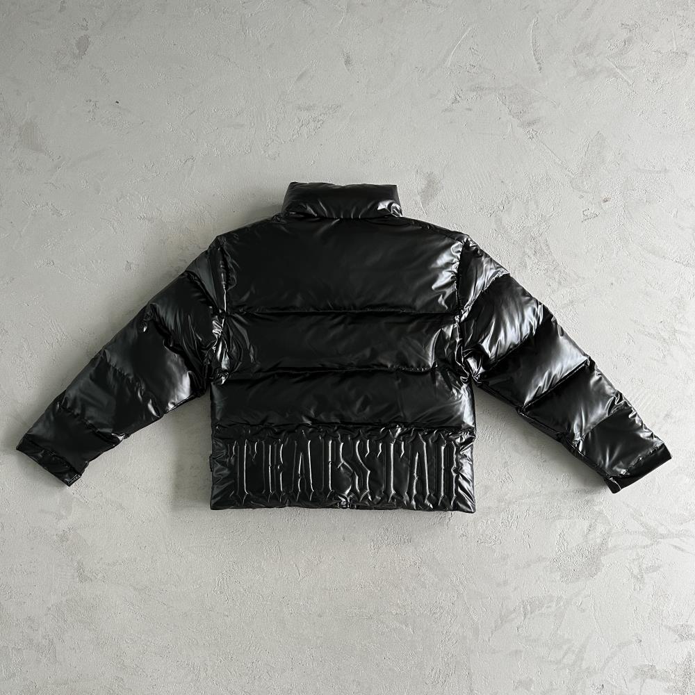 Trapstar Irongate Embossed Puffer Jacket - Black/White
